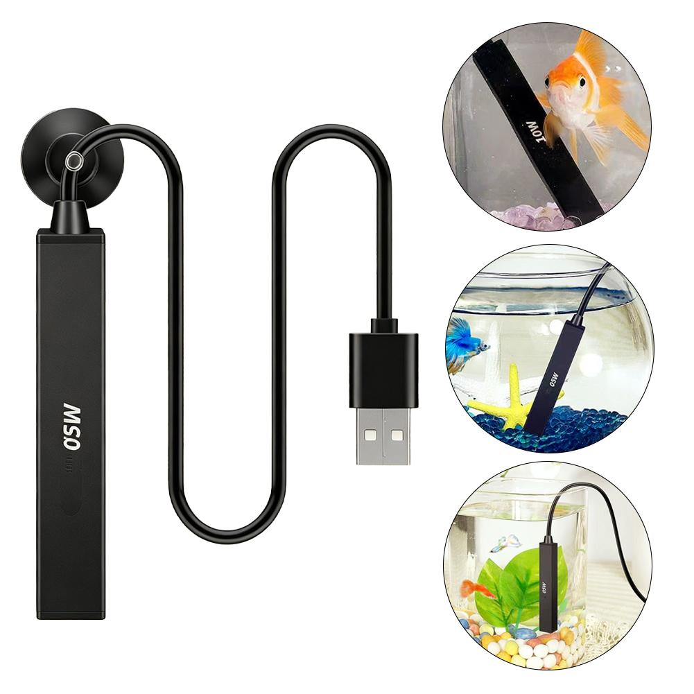 Aquarium Fish Real - 미니 USB 수족관 히터 5V 자동