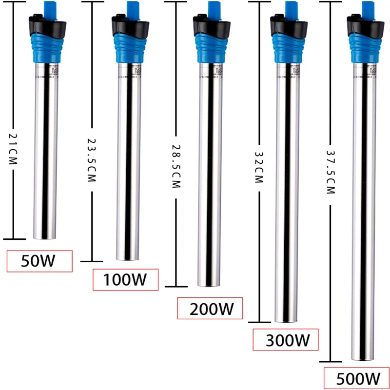 Aquarium Heater Submersible - 50W/100W/200W/300W/500W 잠수정 수족관 히터 물고기 탱크