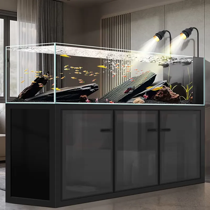 Aquarium Fish Tank Price - 공장가 240갤런 직사각형 고급 거실용 초백유리