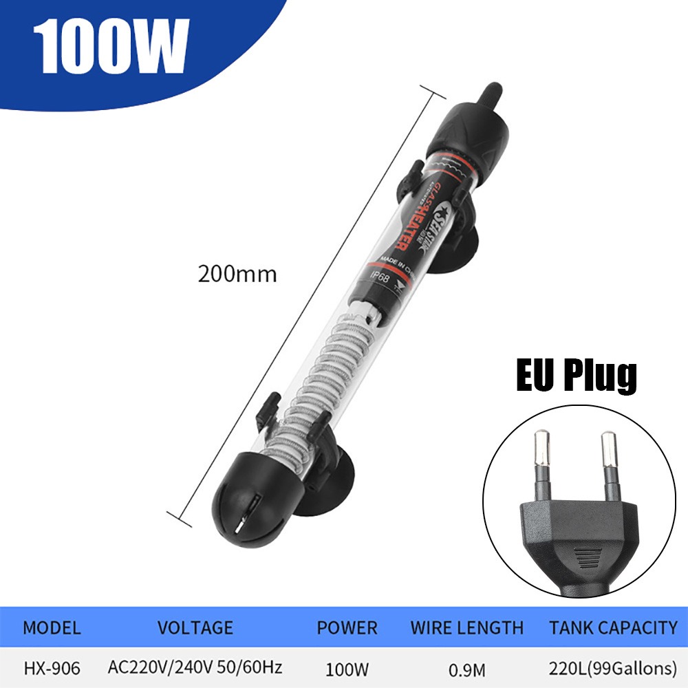 Aquarium Heater Submersible - 1개 25W/50W/100W/200W/300W 온도 조절기 히터 로드