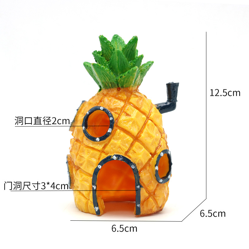 수조 수족관 장식 만화 물고기 탱크 하우스 파인애플 하 - Aquarium Fish Tank Price 리뷰 및 가격