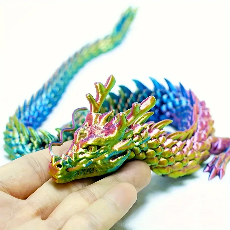 3D 프린팅된 연결된 용 장식품, 움직이는 만화 캐릭터 - Aquarium Fish Types 리뷰 및 가격