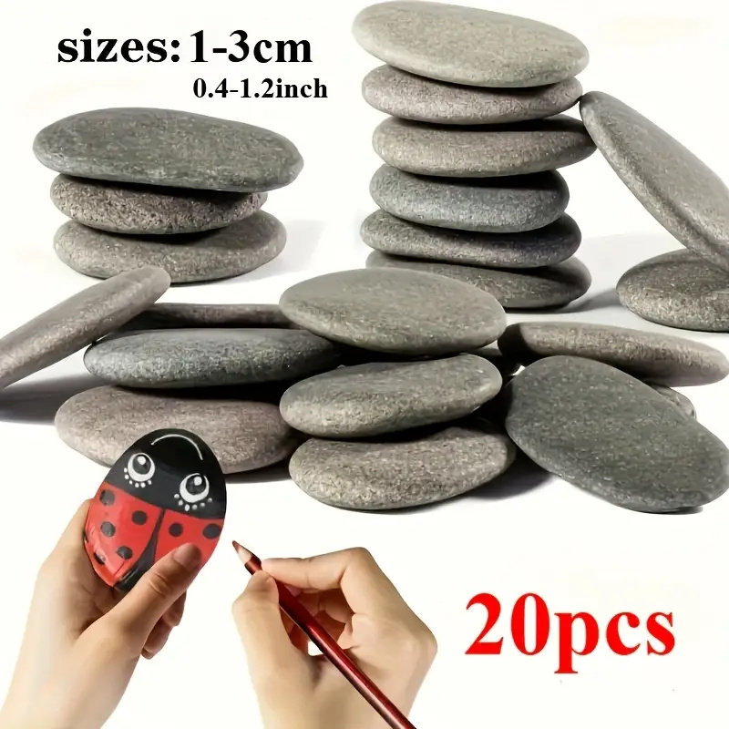 20Pcs 자연 강 바위 회색-검은 색 톤의 부드러운  - Aquarium Fish Types 리뷰 및 가격