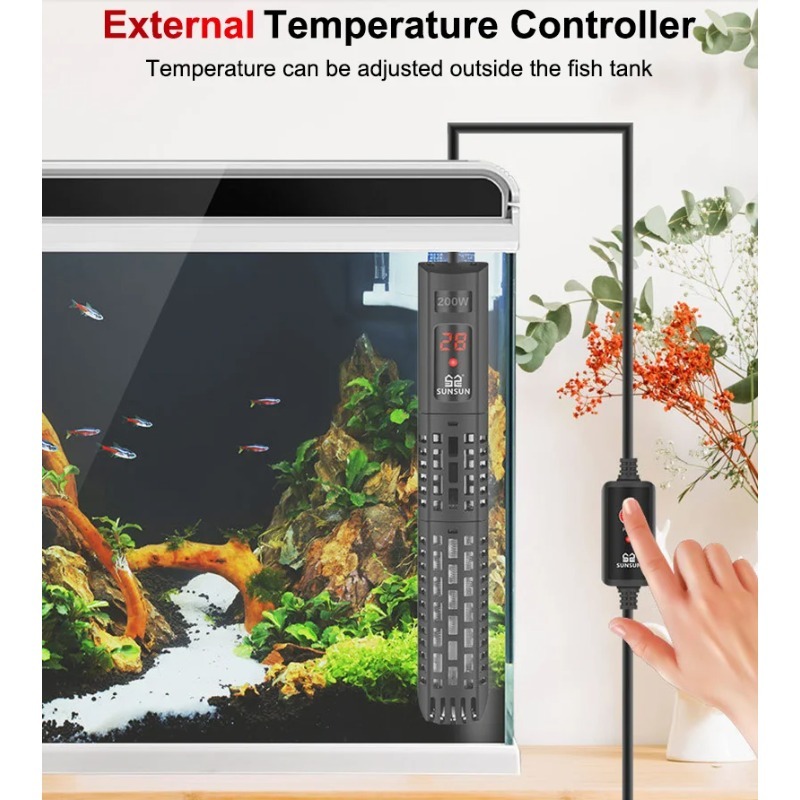 수족관 수중 히터 어항 LCD 디스플레이 디지털 조절식 - Aquarium Heater Submersible 리뷰 및 가격