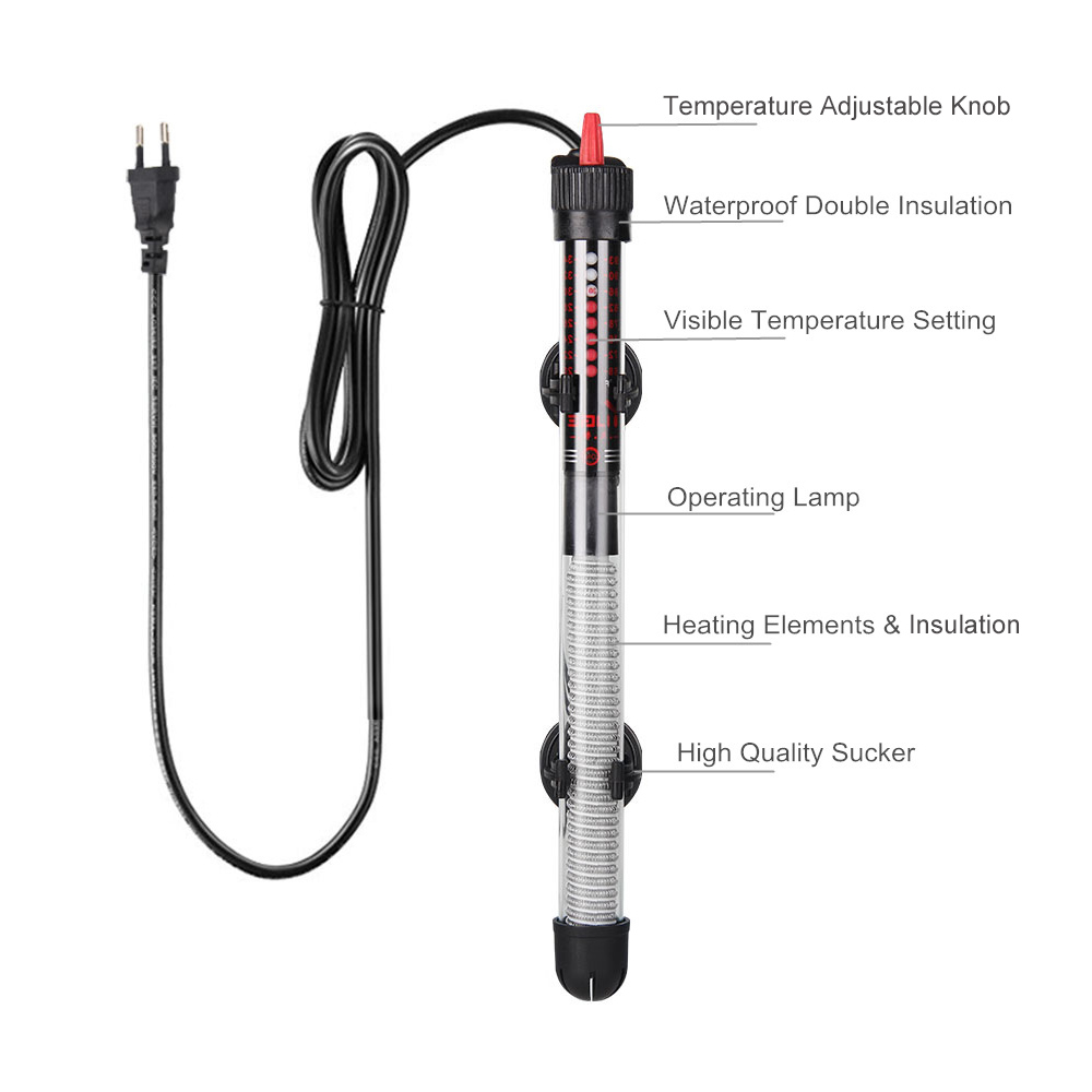 300W 자동 수족관 히터, 온도 조절 가능 어항/거북 - Aquarium Heater Submersible 리뷰 및 가격