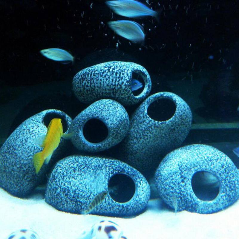 작은 수족관 바위 풍경 장식 돌 구멍 장식 새우 동굴  - Aquarium Fish Names 리뷰 및 가격