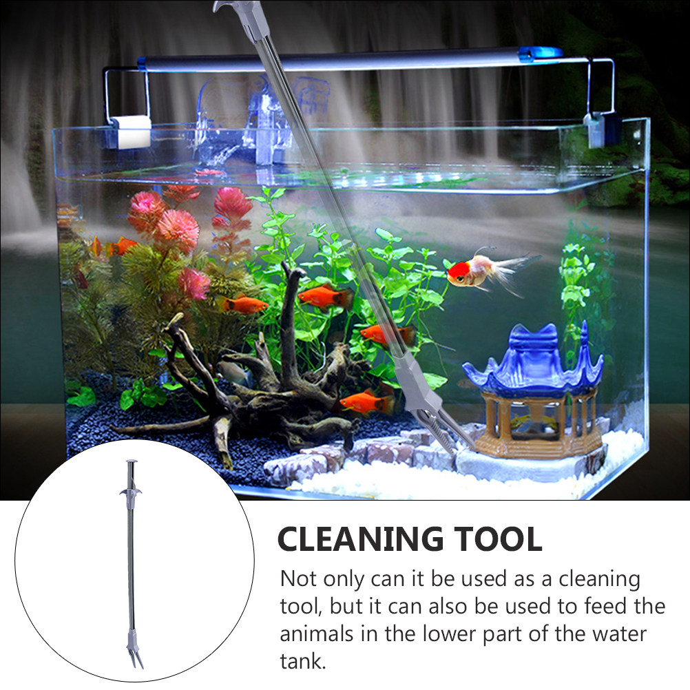 2개 세트 전문 수족관 청소 도구, 긴 손잡이가 있는  - Aquarium Fish Long 리뷰 및 가격