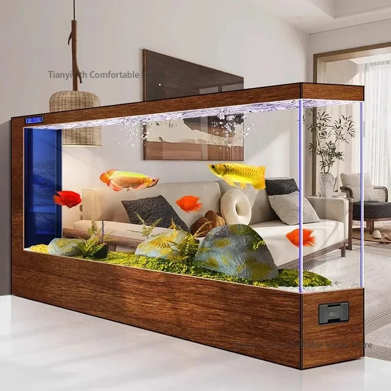 초대형 투명 고급 수족관 독창적인 디자인을 감상하세요  - Aquarium Fish Long 리뷰 및 가격