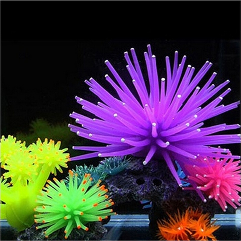 야광 시뮬레이션 바다 아네모네, 성게, 실리콘 컬러,  - Aquarium Fish Names 리뷰 및 가격