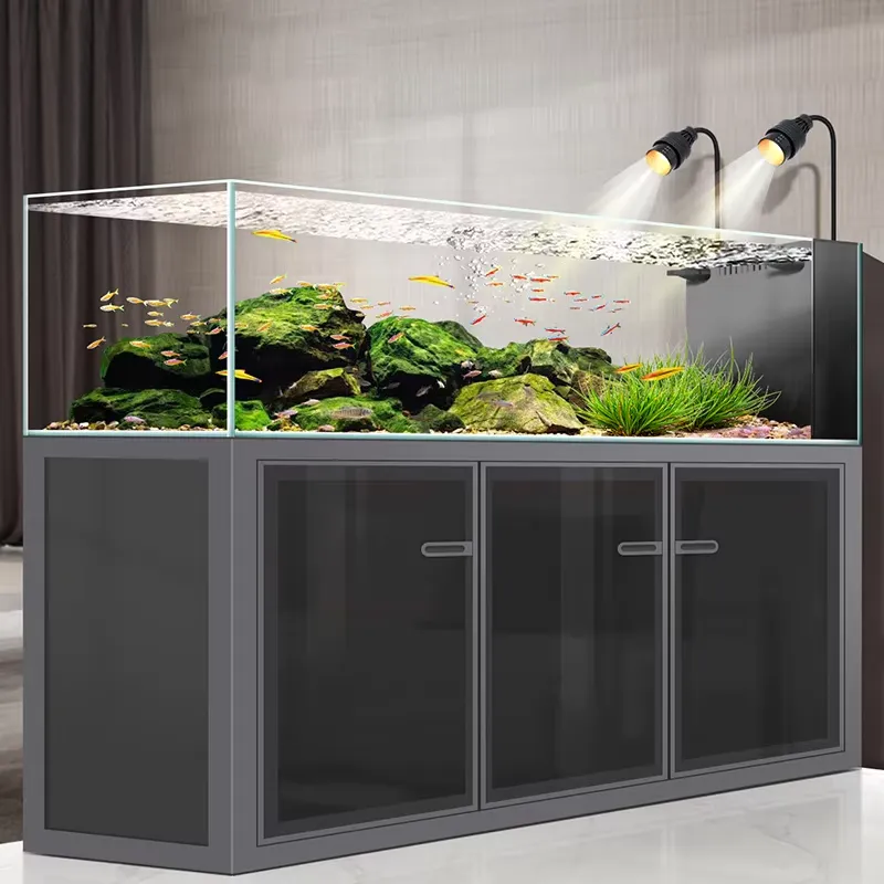 공장가 240갤런 직사각형 고급 거실용 초백유리 어항  - Aquarium Fish Tank Price 리뷰 및 가격