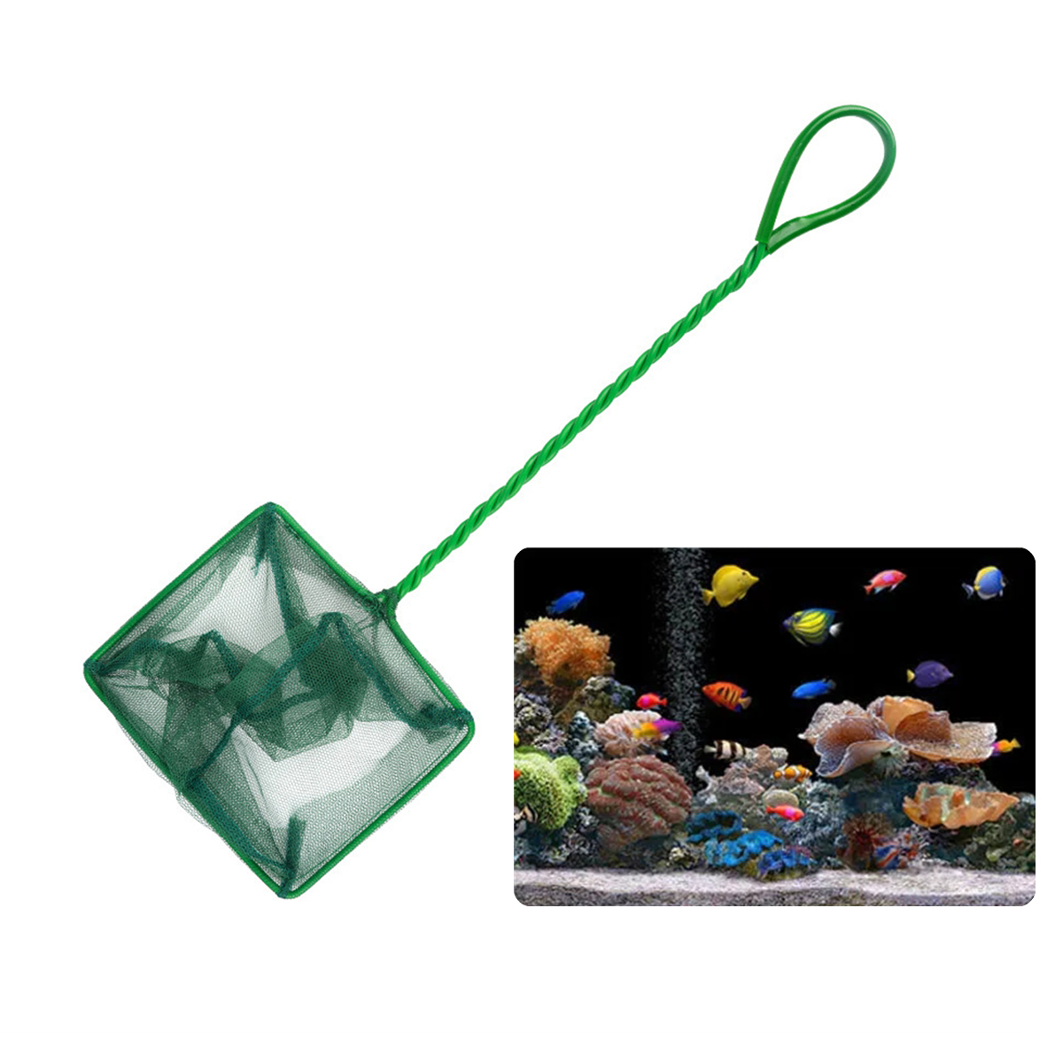 3 ~ 10 인치 휴대용 나일론 녹색 물고기 그물 수족 - Aquarium Fish Long 리뷰 및 가격