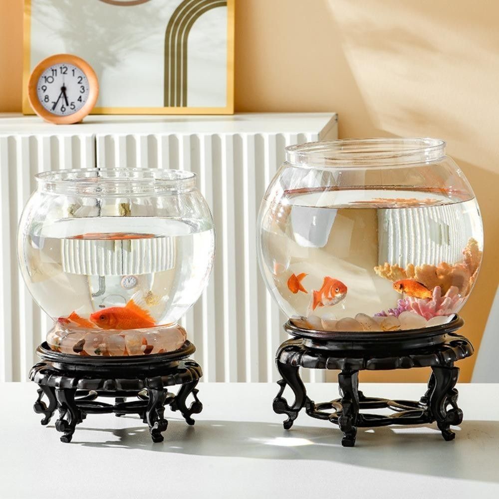 새로운 투명 어항 원형 깨지지 않는 플라스틱 가벼운 소 - Aquarium Fish Names 리뷰 및 가격
