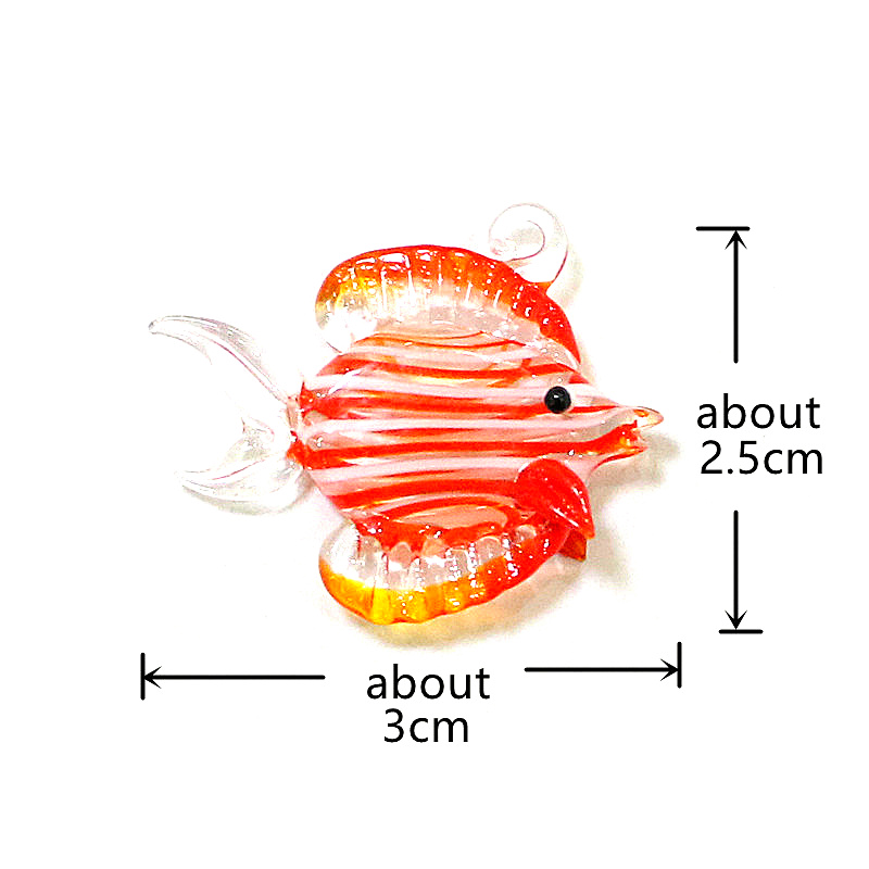 손으로 만든 열대어 미니어처 유리 펜던트 수족관 장식  - Aquarium Fish Real 리뷰 및 가격